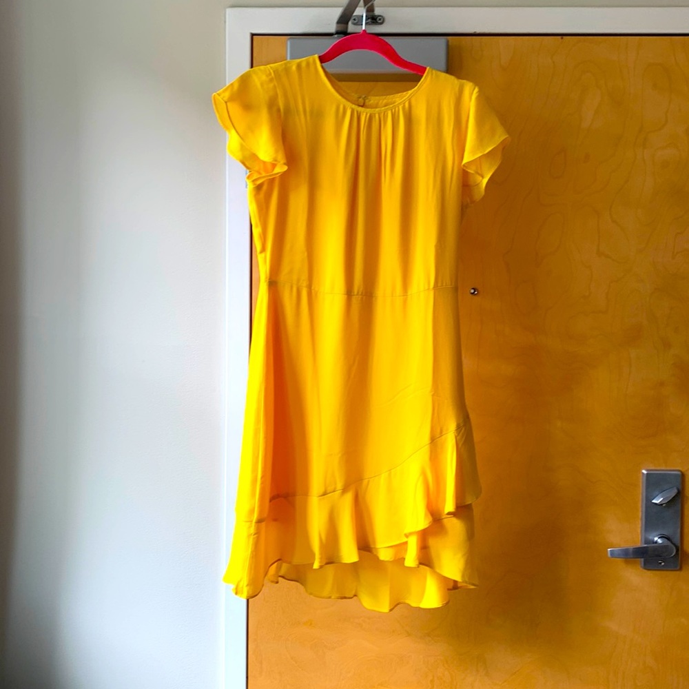 Yellow Banana Republic dress
